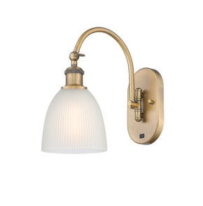 Sconces Single Glass by Innovations ( 405 | 518-1W-BB-G381-LED Ballston ) 