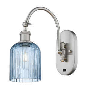 Sconces Single Glass by Innovations ( 405 | 518-1W-SN-G559-5BL Ballston ) 