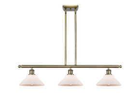 Linear/Island 3 Light Bar by Innovations ( 405 | 516-3I-AB-G131-LED Ballston ) 