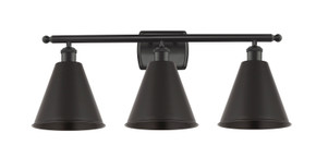 Bathroom Fixtures Three Lights by Innovations ( 405 | 516-3W-BK-MBC-8-BK-LED Ballston ) 