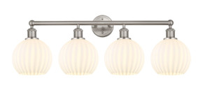 Bathroom Fixtures Four Lights by Innovations ( 405 | 616-4W-SN-G1217-8WV Edison ) 