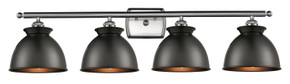 Bathroom Fixtures Four Lights by Innovations ( 405 | 516-4W-SN-M14-BK Ballston ) 