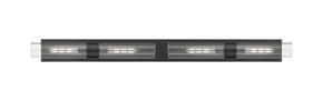 Bathroom Fixtures Cylindrical / Linear by Innovations ( 405 | 617L-4W-BK-G617-11CL Downtown Urban ) 