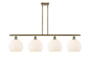 Linear/Island 4 Light + by Innovations ( 405 | 516-4I-AB-G1217-10WV Ballston ) 