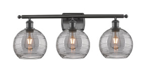 Bathroom Fixtures Three Lights by Innovations ( 405 | 516-3W-OB-G1213-8SM Ballston ) 