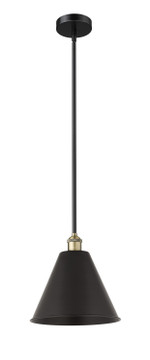 Mini Pendants Metal Shade by Innovations ( 405 | 616-1S-BAB-MBC-12-BK Edison ) 