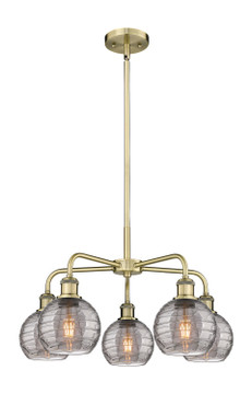Mid. Chandeliers Glass Down by Innovations ( 405 | 516-5CR-AB-G1213-6SM Ballston ) 