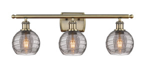 Bathroom Fixtures Three Lights by Innovations ( 405 | 516-3W-AB-G1213-6SM Ballston ) 