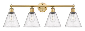 Bathroom Fixtures Four Lights by Innovations ( 405 | 616-4W-BB-GBC-84 Edison ) 