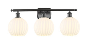 Bathroom Fixtures Three Lights by Innovations ( 405 | 516-3W-OB-G1217-8WV Ballston ) 