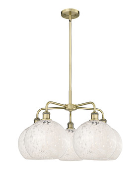 Mid. Chandeliers Glass Down by Innovations ( 405 | 516-5CR-AB-G1216-10WM Ballston ) 