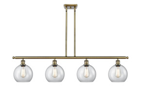 Linear/Island 4 Light + by Innovations ( 405 | 516-4I-AB-G122-8-LED Ballston ) 