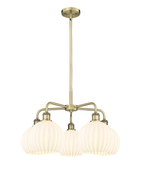 Mid. Chandeliers Glass Down by Innovations ( 405 | 516-5CR-AB-G1217-8WV Ballston ) 