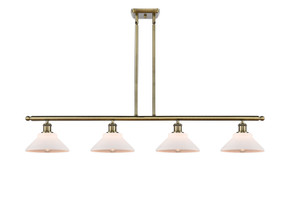 Linear/Island 4 Light + by Innovations ( 405 | 516-4I-AB-G131-LED Ballston ) 