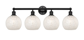 Bathroom Fixtures Four Lights by Innovations ( 405 | 616-4W-BK-G1216-8WM Edison ) 