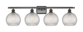 Bathroom Fixtures Four Lights by Innovations ( 405 | 516-4W-OB-G122C-8CL Ballston ) 