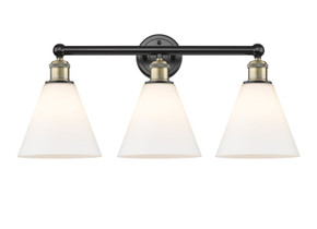Bathroom Fixtures Three Lights by Innovations ( 405 | 616-3W-BAB-GBC-81 Edison ) 