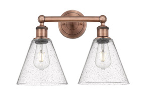 Bathroom Fixtures Two Lights by Innovations ( 405 | 616-2W-AC-GBC-84 Edison ) 