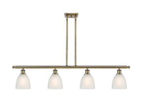 Linear/Island 4 Light + by Innovations ( 405 | 516-4I-AB-G381-LED Ballston ) 