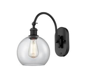Sconces Single Glass by Innovations ( 405 | 518-1W-BK-G122-8-LED Ballston ) 