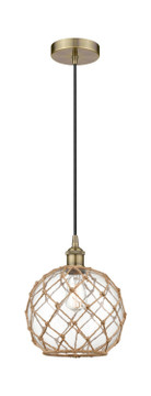 Mini Pendants Glass Down by Innovations ( 405 | 616-1P-AB-G122-10RB Edison ) 