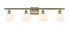 Bathroom Fixtures Four Lights by Innovations ( 405 | 516-4W-AB-G1217-6WV Ballston ) 