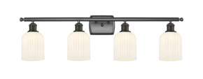 Bathroom Fixtures Four Lights by Innovations ( 405 | 516-4W-OB-G559-5GWH Ballston ) 