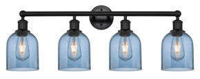 Bathroom Fixtures Four Lights by Innovations ( 405 | 616-4W-BK-G558-6BL Edison ) 
