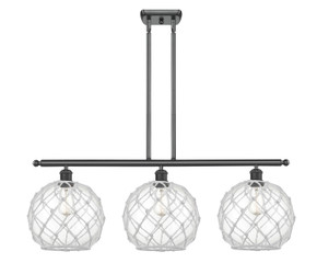 Linear/Island 3 Light Bar by Innovations ( 405 | 516-3I-BK-G122-10RW Ballston ) 