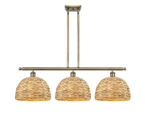 Linear/Island 3 Light Bar by Innovations ( 405 | 516-3I-AB-RBD-12-NAT Ballston ) 
