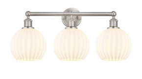 Bathroom Fixtures Three Lights by Innovations ( 405 | 616-3W-SN-G1217-8WV Edison ) 