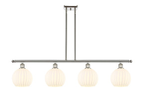 Linear/Island 4 Light + by Innovations ( 405 | 516-4I-PN-G1217-8WV Ballston ) 