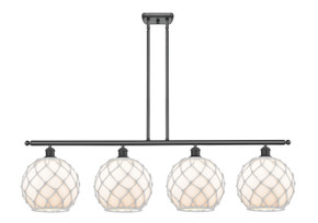 Linear/Island 4 Light + by Innovations ( 405 | 516-4I-BK-G121-10RW Ballston ) 