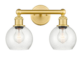 Bathroom Fixtures Two Lights by Innovations ( 405 | 616-2W-SG-G124-6 Edison ) 