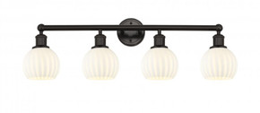 Bathroom Fixtures Four Lights by Innovations ( 405 | 616-4W-OB-G1217-6WV Edison ) 