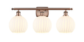 Bathroom Fixtures Three Lights by Innovations ( 405 | 516-3W-AC-G1217-8WV Ballston ) 