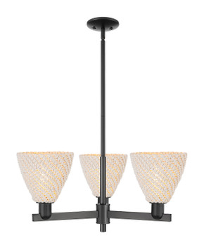 Mid. Chandeliers Glass Up by Innovations ( 405 | 716-3CR-BK-NBD-75-NAT Arcadia ) 