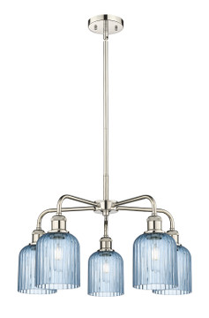 Mid. Chandeliers Glass Down by Innovations ( 405 | 516-5CR-PN-G559-5BL Downtown Urban ) 