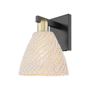 Sconces Single Glass by Innovations ( 405 | 716-1W-BAB-NBD-75-NAT Arcadia ) 