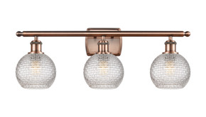 Bathroom Fixtures Three Lights by Innovations ( 405 | 516-3W-AC-G122C-6CL Ballston ) 