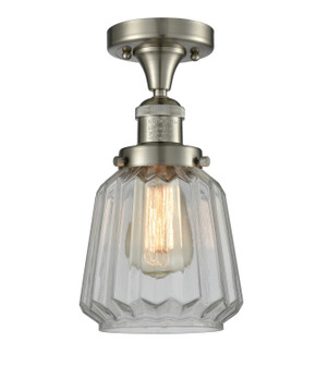 Semi-Flush Mts. Glass Down by Innovations ( 405 | 517-1CH-SN-G142 Franklin Restoration ) 