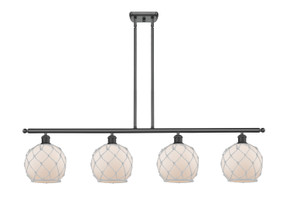 Linear/Island 4 Light + by Innovations ( 405 | 516-4I-BK-G121-8RW Ballston ) 