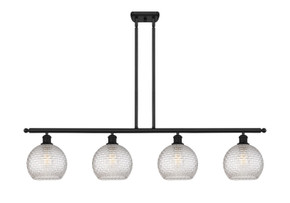 Linear/Island 4 Light + by Innovations ( 405 | 516-4I-BK-G122C-8CL Ballston ) 