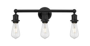 Bathroom Fixtures Three Lights by Innovations ( 405 | 616-3W-BK Edison ) 