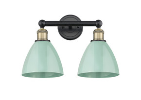 Bathroom Fixtures Two Lights by Innovations ( 405 | 616-2W-BAB-MBD-75-SF Edison ) 