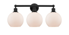 Bathroom Fixtures Three Lights by Innovations ( 405 | 616-3W-BK-G121-8 Edison ) 
