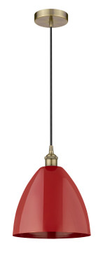 Mini Pendants Metal Shade by Innovations ( 405 | 616-1P-AB-MBD-12-RD Edison ) 
