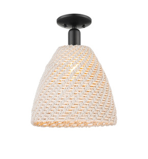 Semi-Flush Mts. Glass Down by Innovations ( 405 | 716-1C-BK-NBD-12-NAT Arcadia ) 