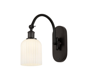 Sconces Single Glass by Innovations ( 405 | 518-1W-OB-G559-5GWH Ballston ) 