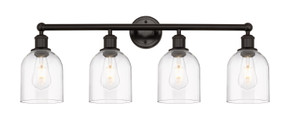 Bathroom Fixtures Four Lights by Innovations ( 405 | 616-4W-OB-G558-6CL Edison ) 